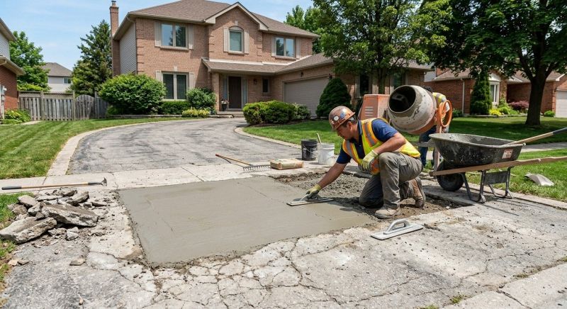Concrete Driveway Repair in Corpus Christi, TX
