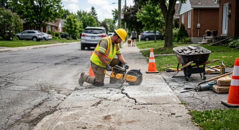 Sidewalk Grinding in West Des Moines, IA
